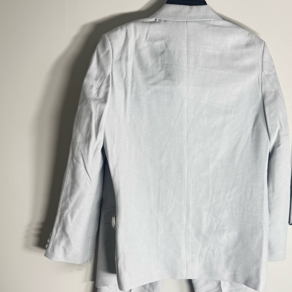 Nautica Big Boys Pindot 2 Piece Suit Set Light Grey, boy suit top and bottom 16 - Picture 8 of 12